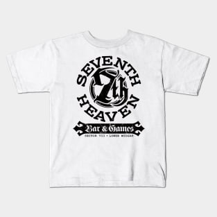 Seventh Heaven • Bar & Games (Black) Kids T-Shirt